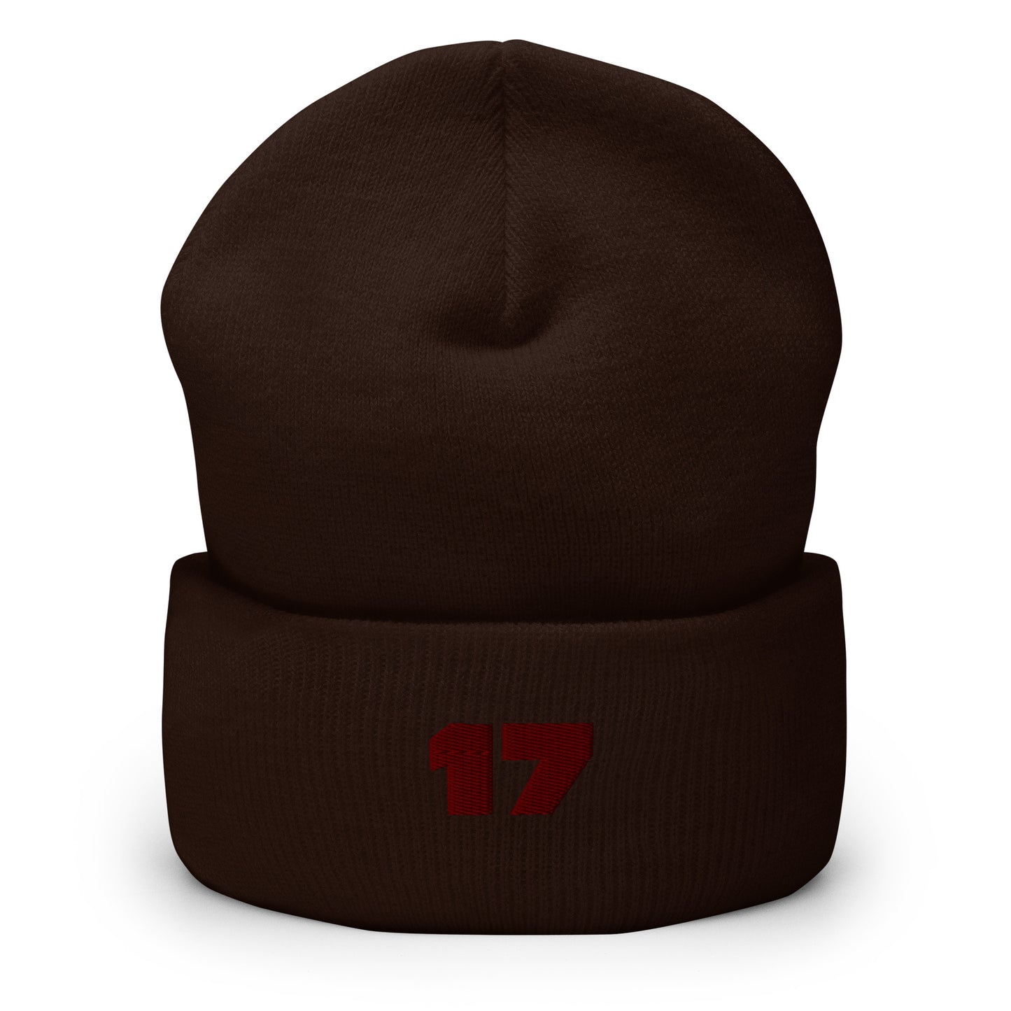 "Solid Ground" Brown on Brown 17 Cuffed Beanie